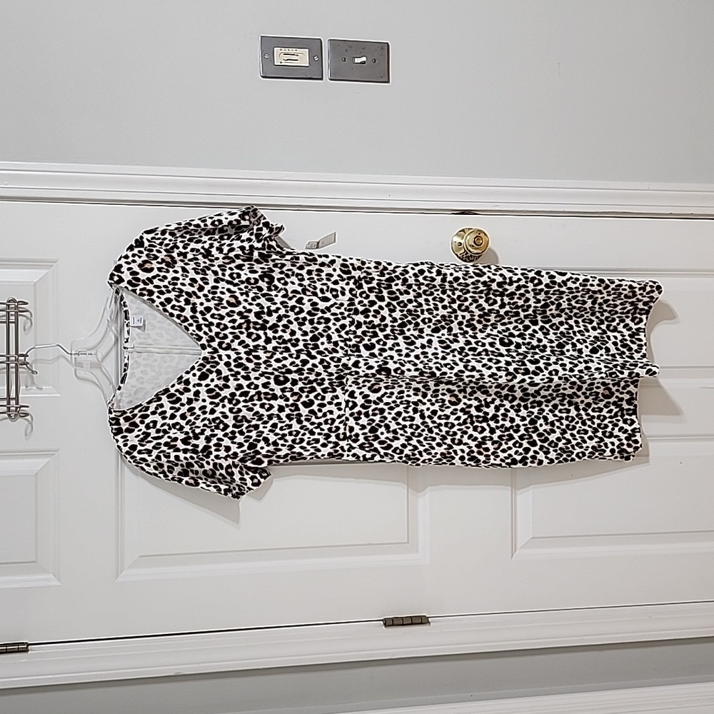 Large cheeta print mini dress
